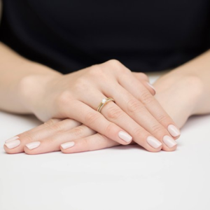 Pierścionek z Brylantami 0,40ct z żółtego złota próby 585. W-0355